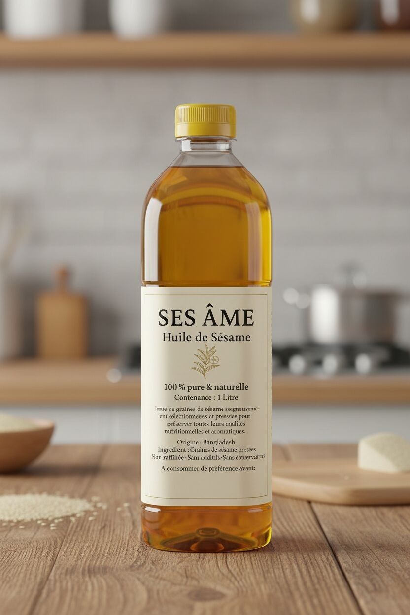 Aceite de sésamo prensado en frío 1L