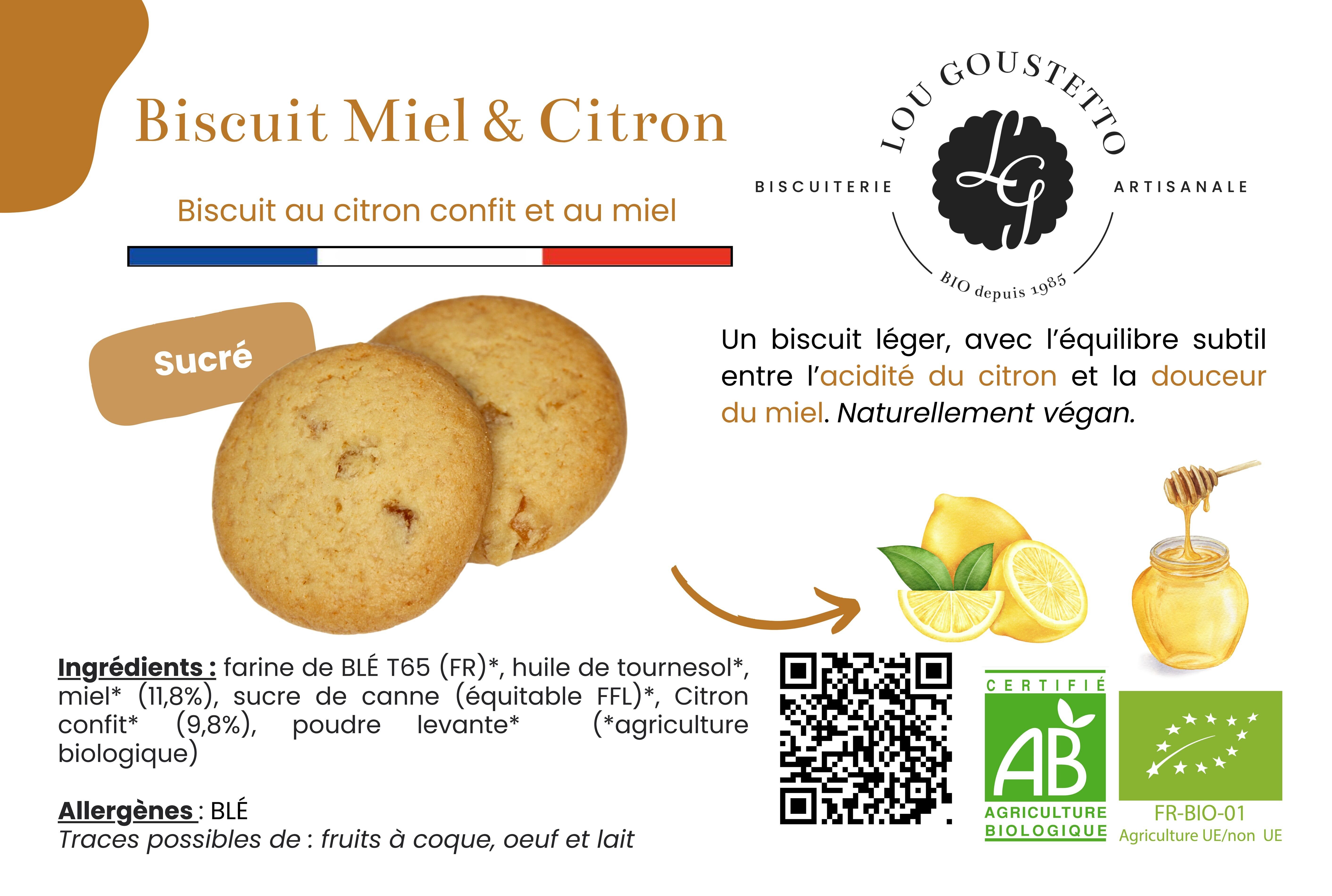 Foglio prodotto laminato - Biscotto al miele e limone