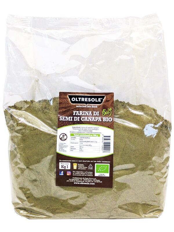 FARINA DI SEMI DI CANAPA BIO 1 Kg