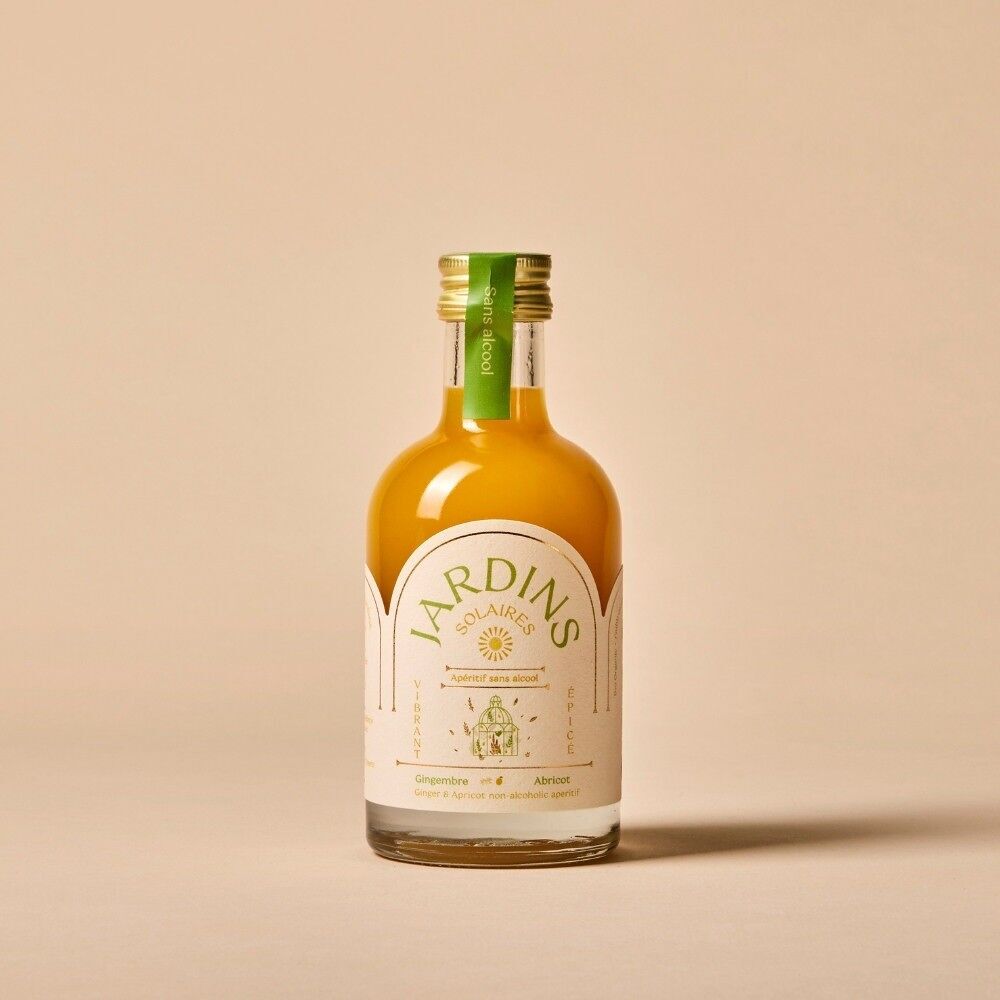 New - Alcohol-free Ginger & Apricot Aperitif - 20 cl - Organic and low in sugar