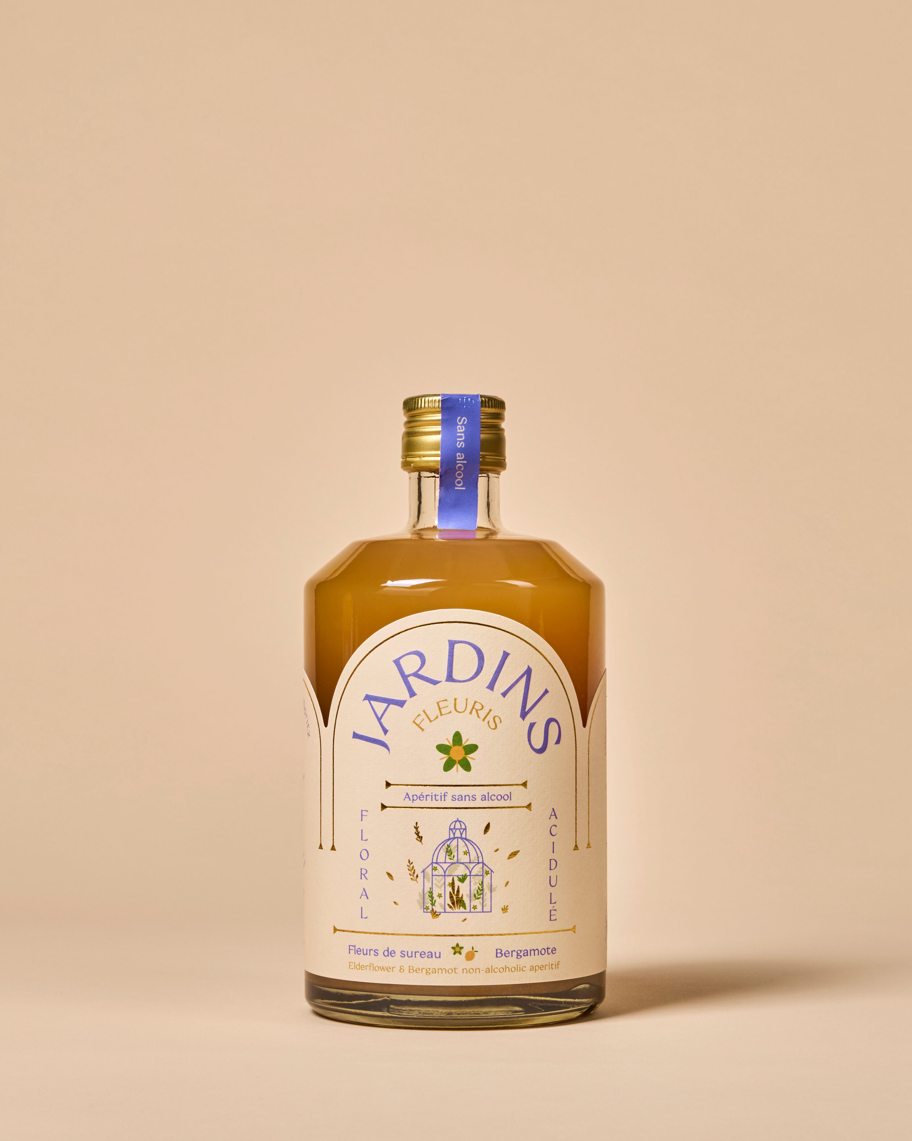 Apéritif sans alcool Fleurs de sureau & Bergamote - 70 cl - BIO et faible en sucre