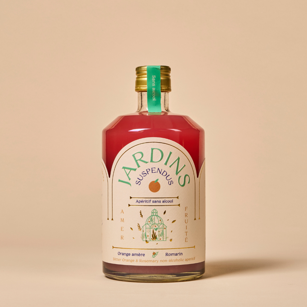 Alcohol-free aperitif Bitter Orange & Rosemary - 70 cl - ORGANIC and low in sugar
