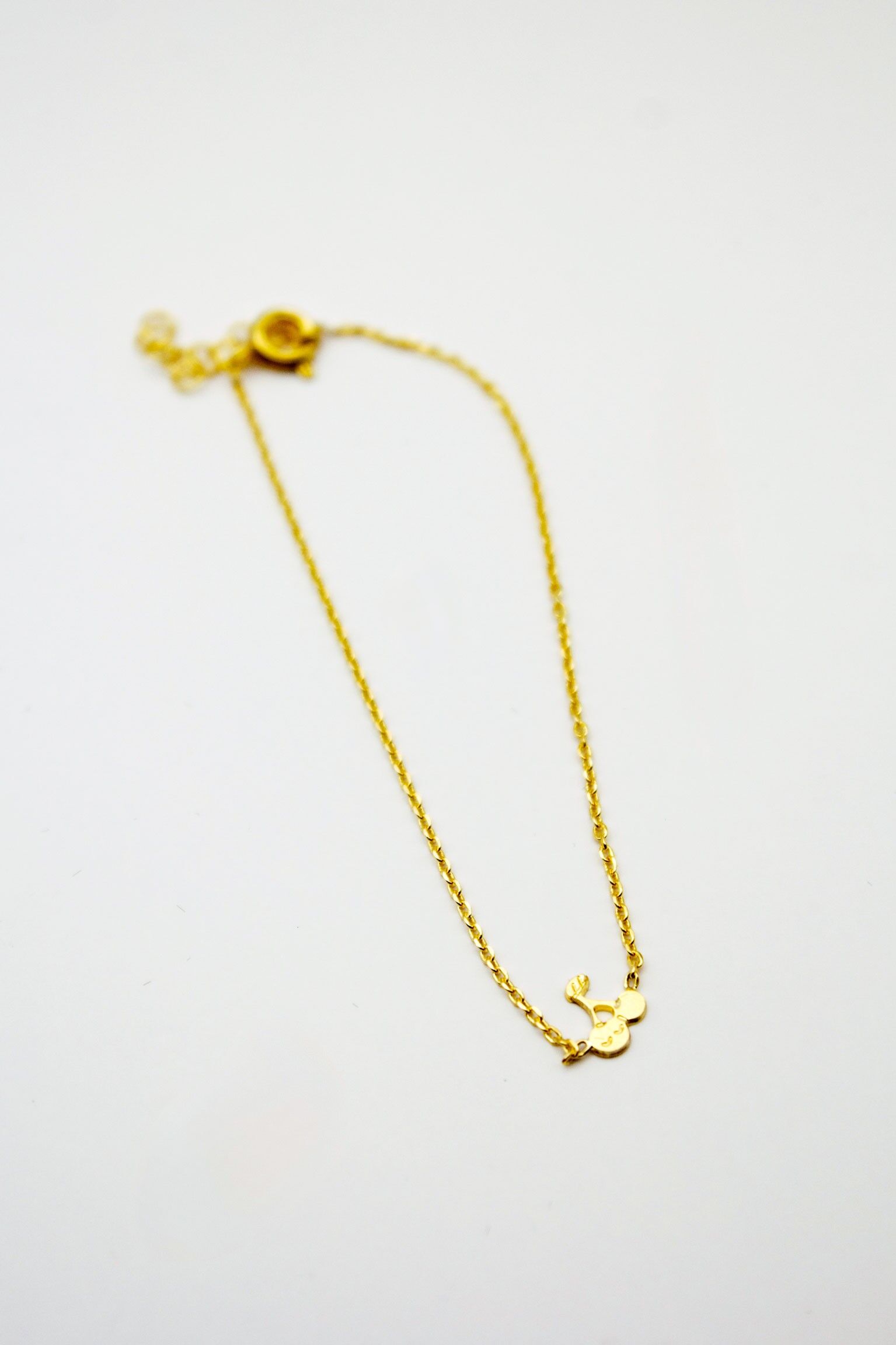 Bracciale per bambini Cherry placcato in oro fino 24 carati