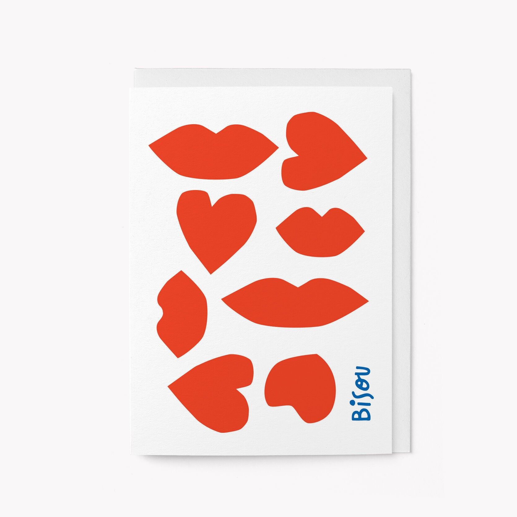 Bisou - Carte d'amour