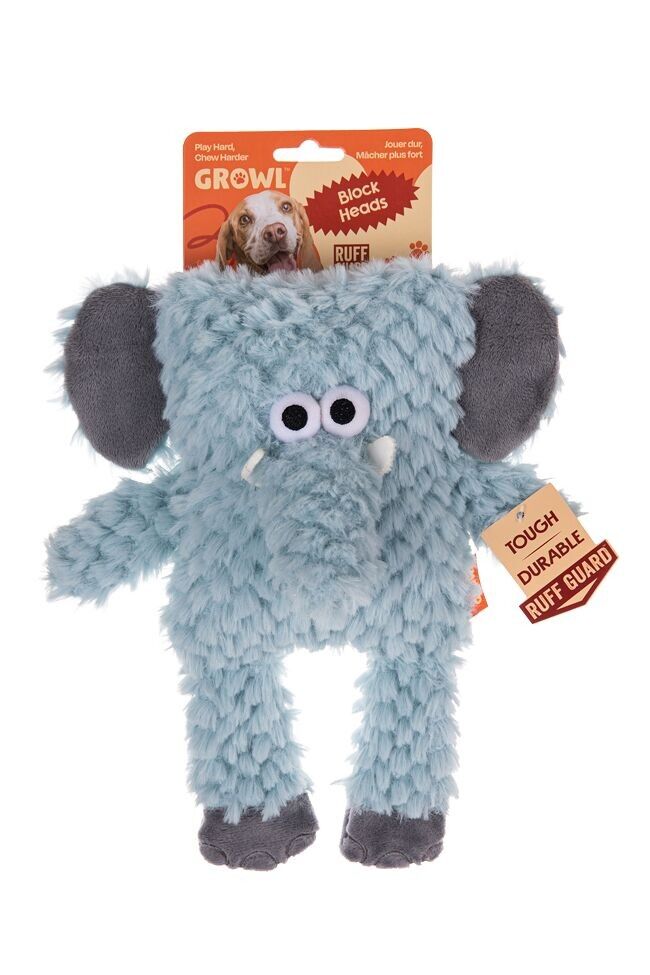 Têtes de blocs de grognement Trunky l'éléphant