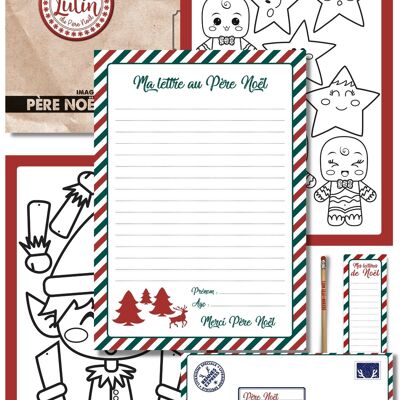 ★ Kit pour écrire sa lettre au Père Noël | Version candy