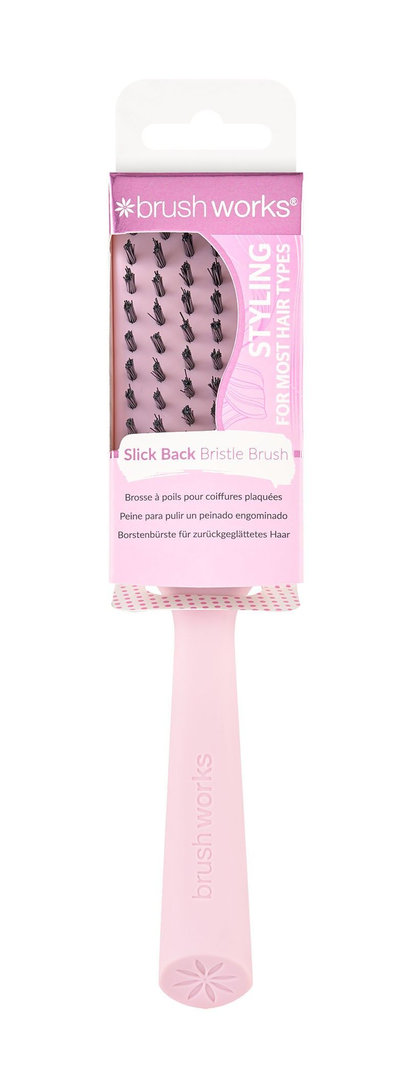 Brushworks Slick Back Borstenhaarbürste