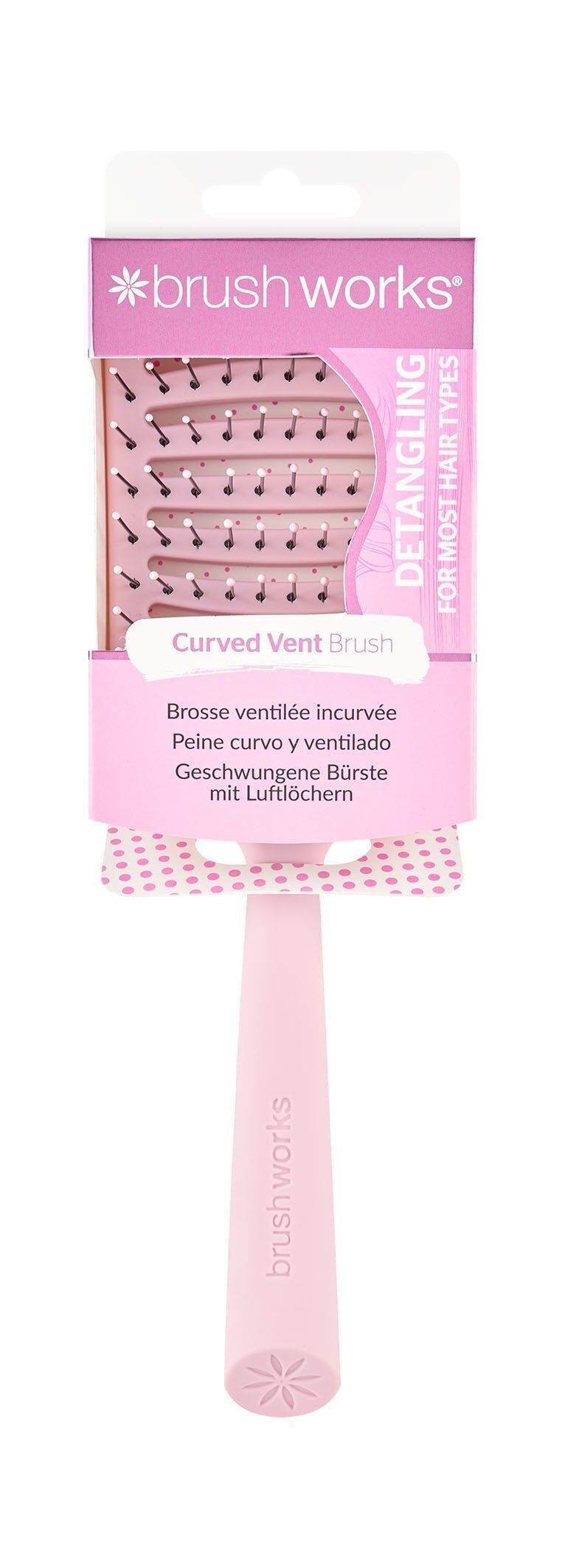 Spazzola per capelli Brushworks Curved Vent