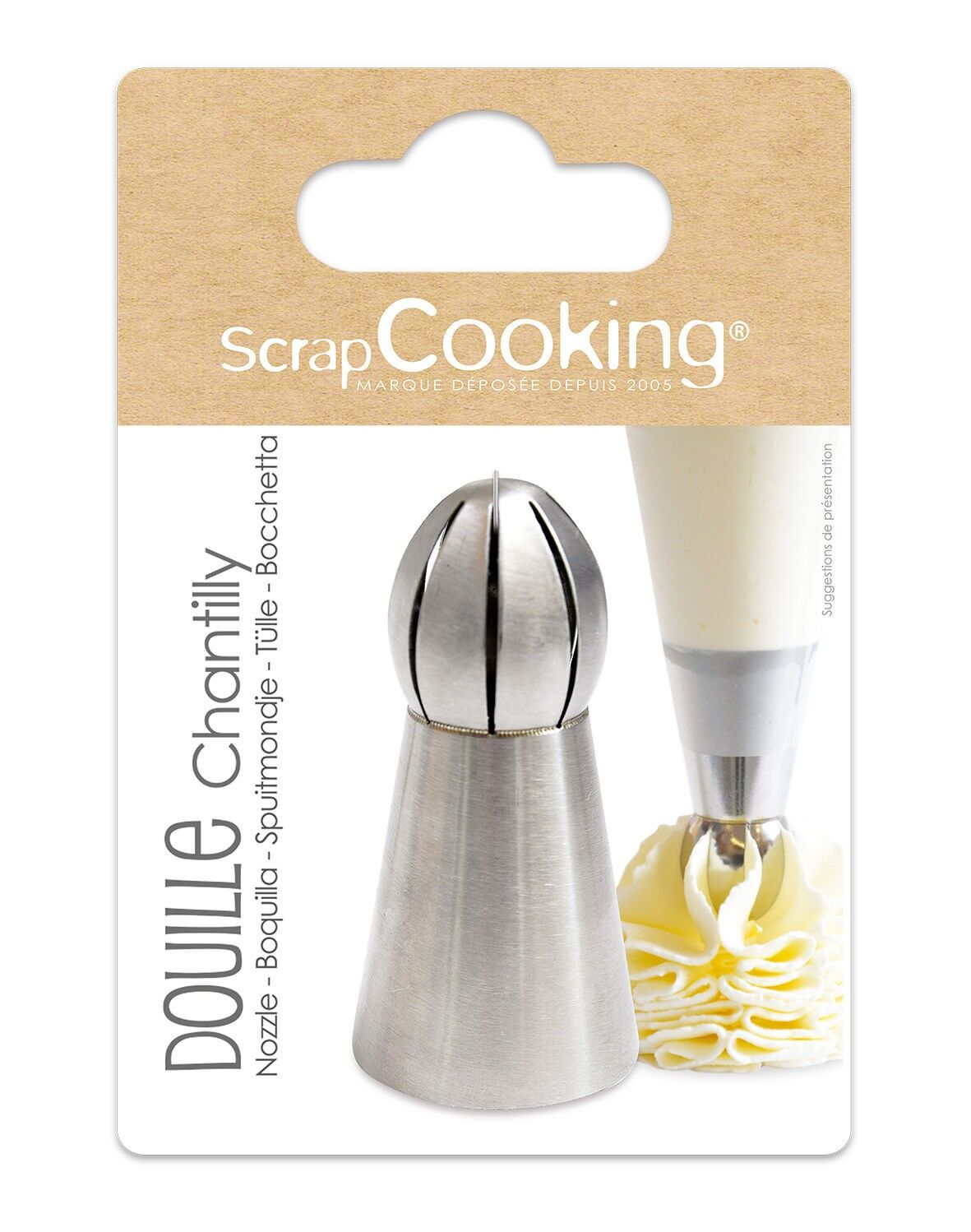 Sahnetülle aus Edelstahl