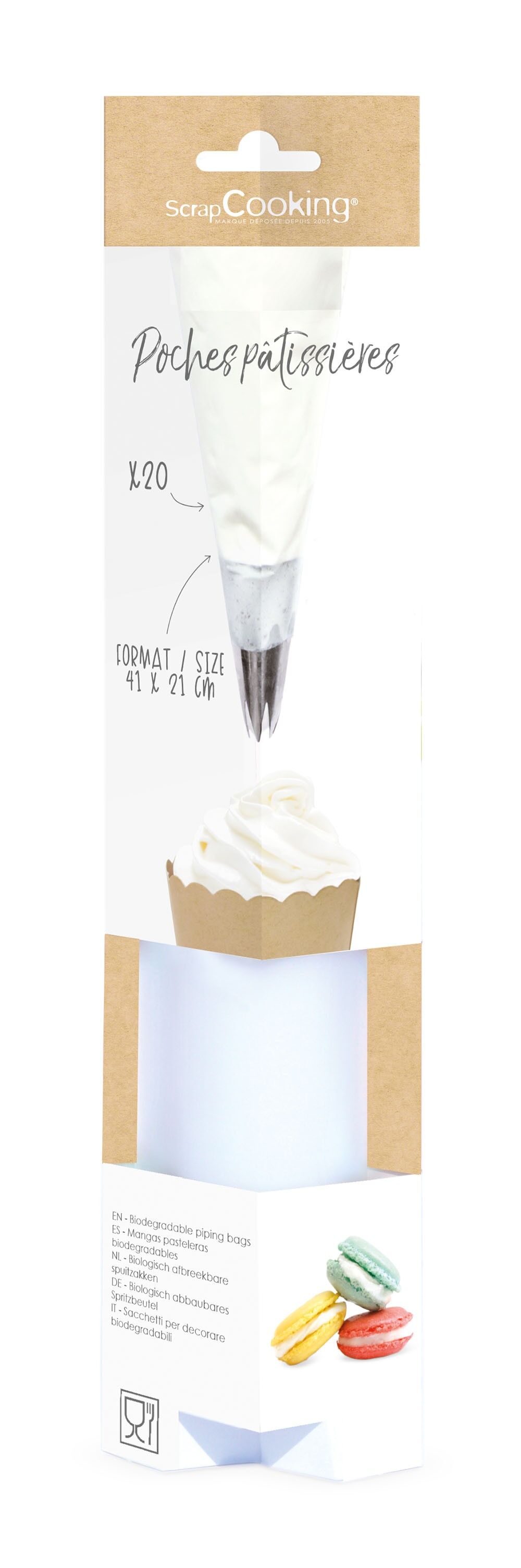 Caja de 20 mangas pasteleras