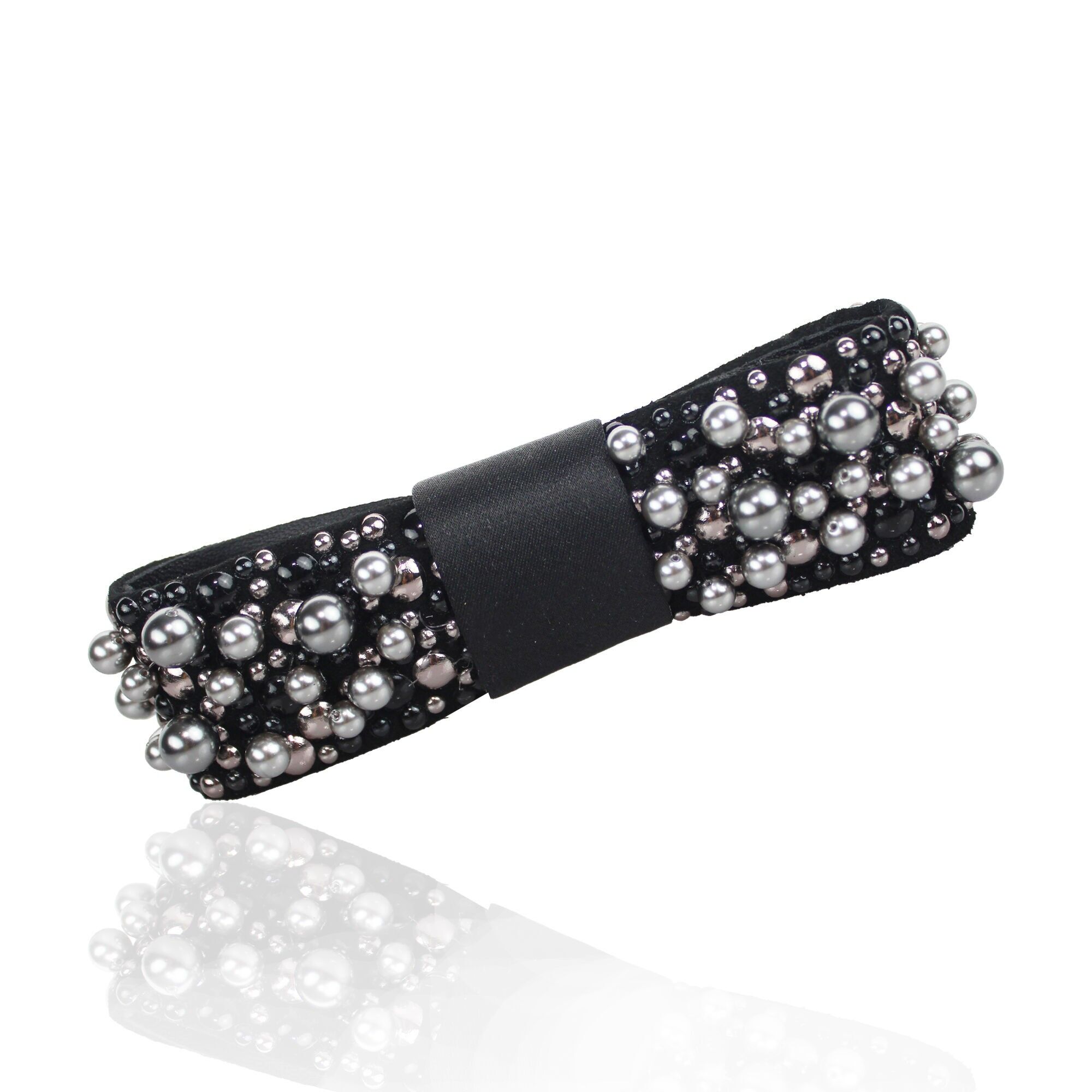 Fermaglio per capelli con fiocco MICHELLE con perle e cristalli Swarovski®