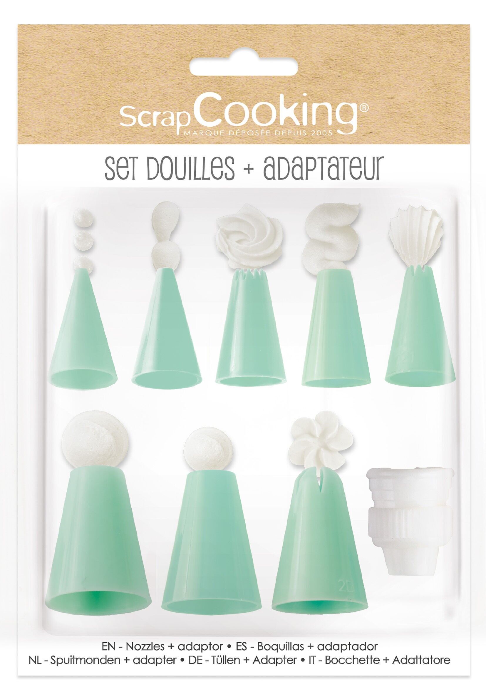 Steckschlüsselsatz aus Kunststoff + Adapter