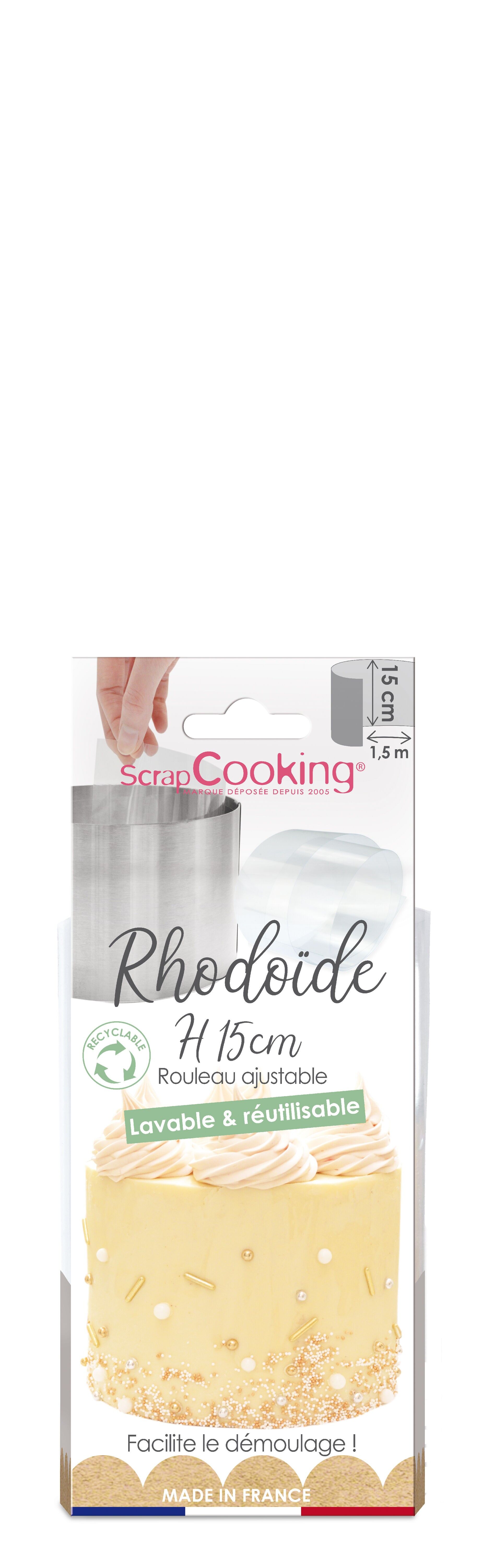 Rhodoidstreifen, 15 cm hoch – 1,5 m