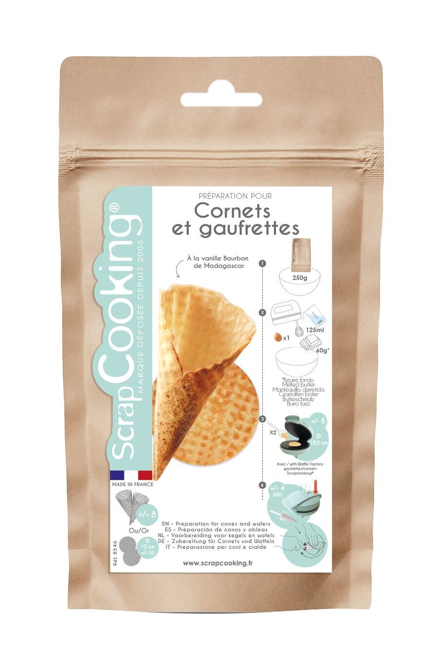 Vanillewaffel-/Eistütenmischung 250 g