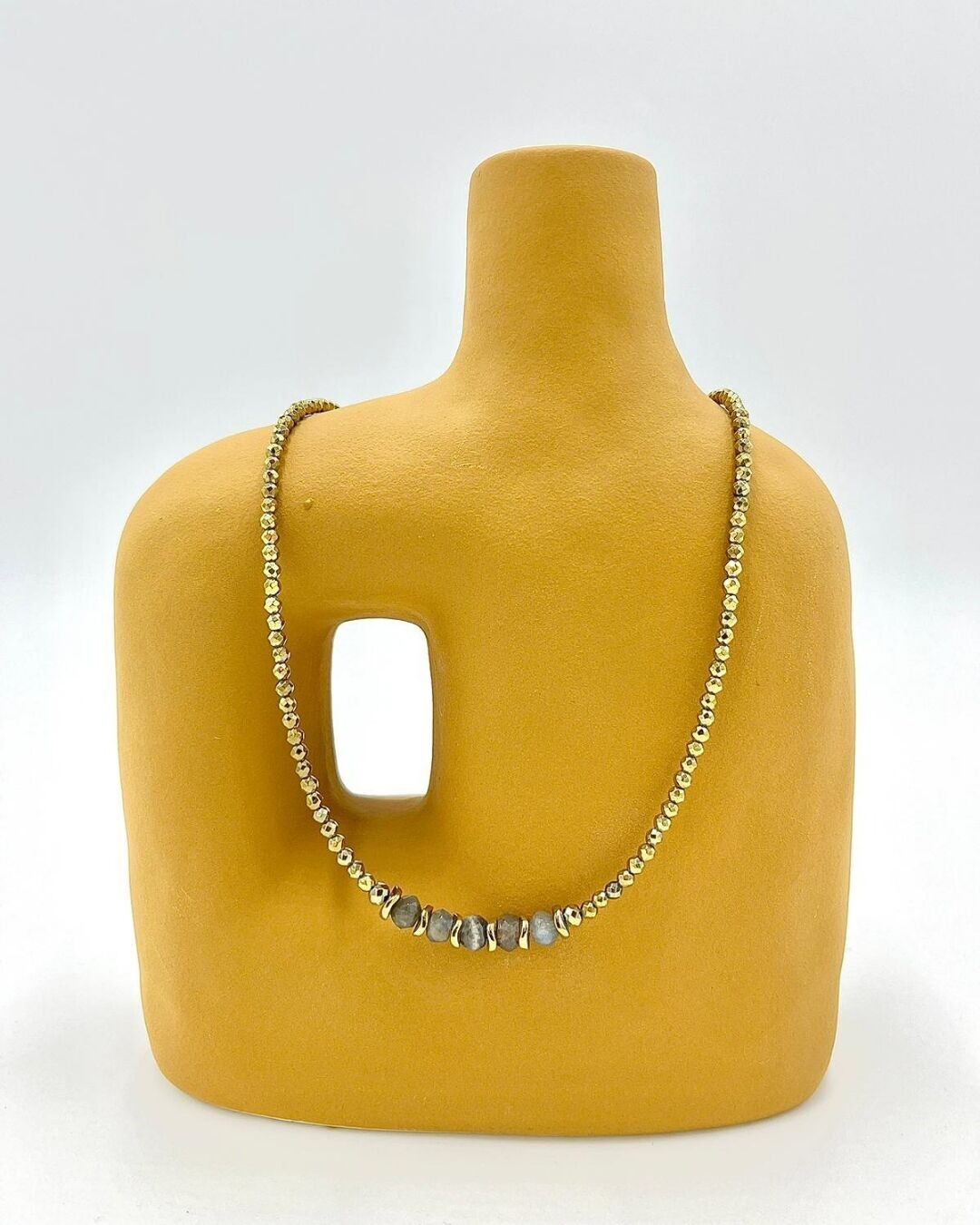 Isabel Necklace with Labradorite and Golden Hematite