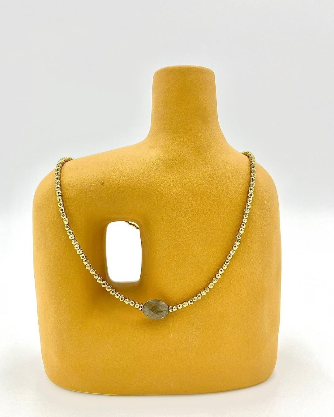 Pamina Necklace with Labradorite and Golden Hematite