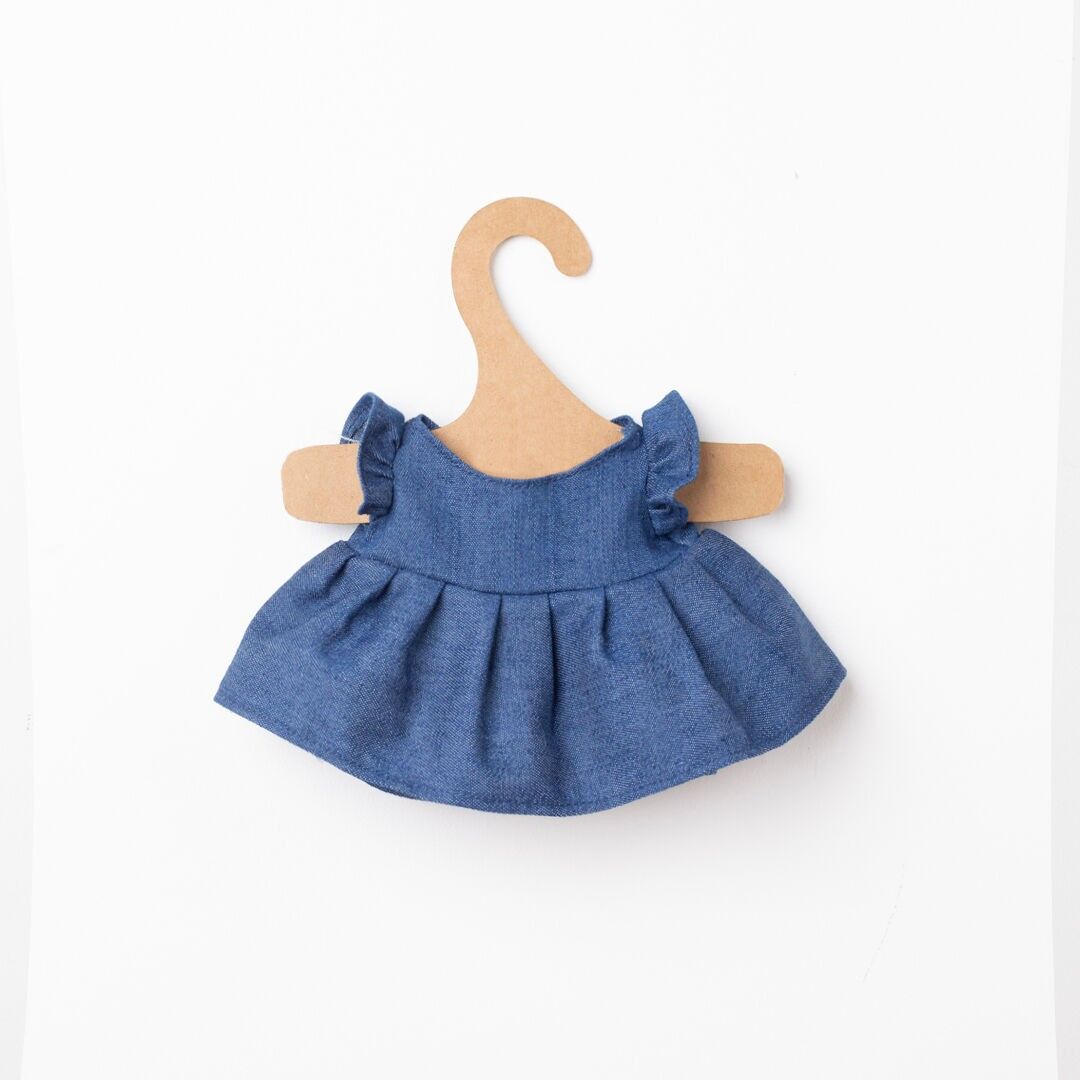 Vestito in denim per animali di peluche