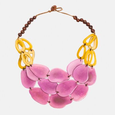 Petala Tagua Necklace - Frosted Berries