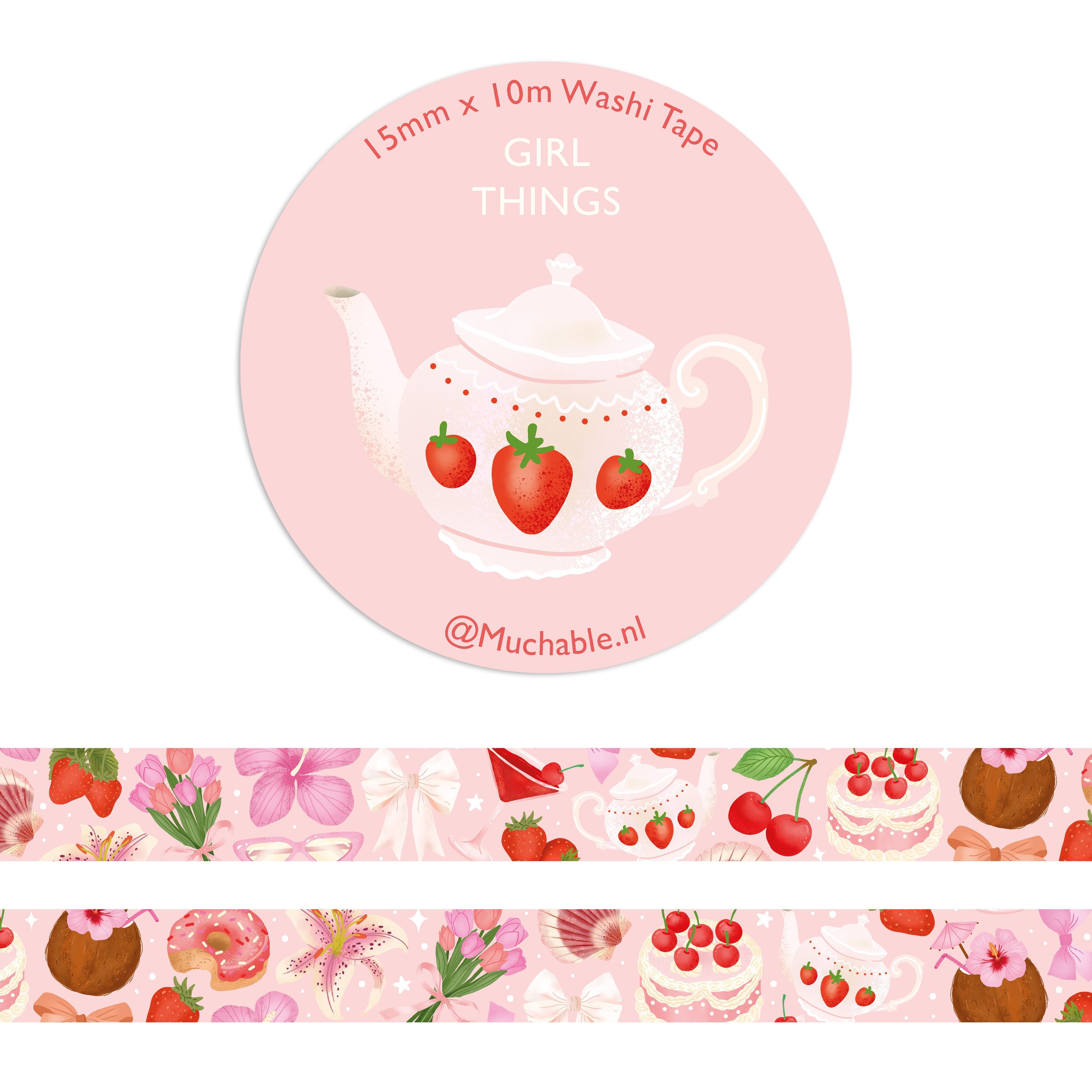 Washitape – Muster für süße Mädchensachen