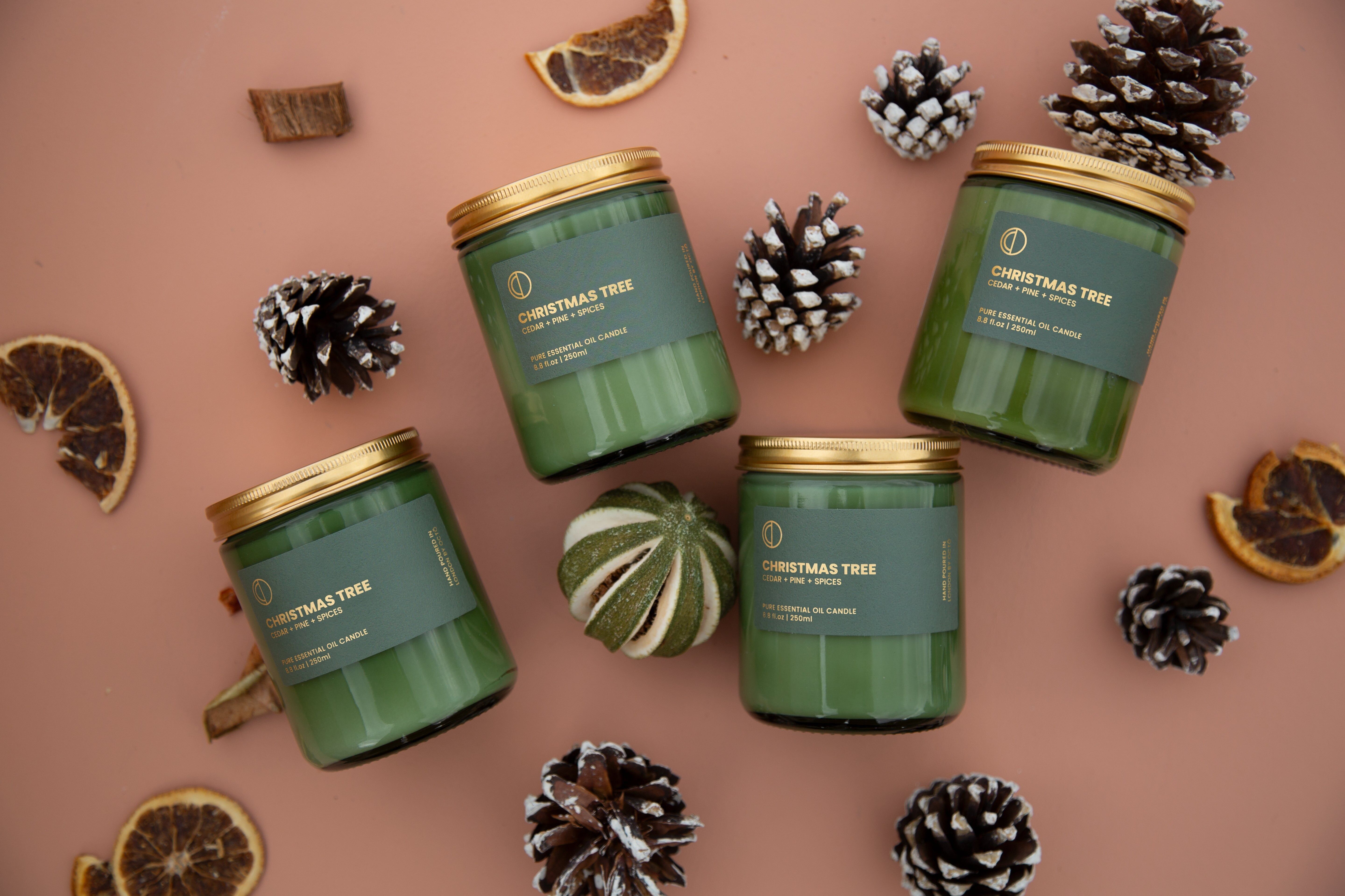 Pumpkin Spice (Cinnamon + Clove + Ginger) | Green Jar Candle with Essential Oils