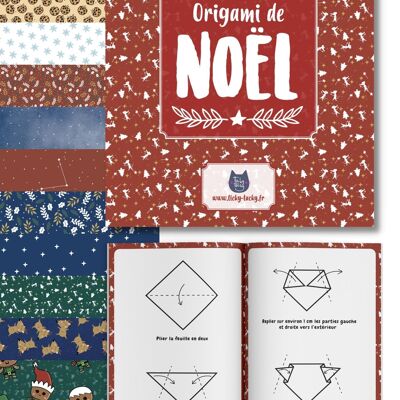 ★ Origami-Set für Kinder | Weihnachtsbriefpapier