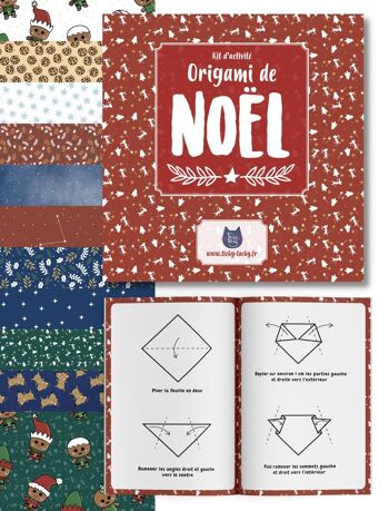 ★ Kit d'origami pour enfants | Papeterie de Noël 1