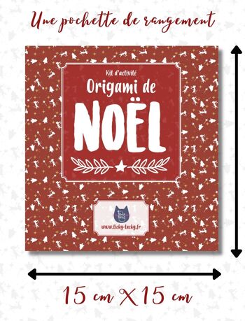 ★ Kit d'origami pour enfants | Papeterie de Noël 3