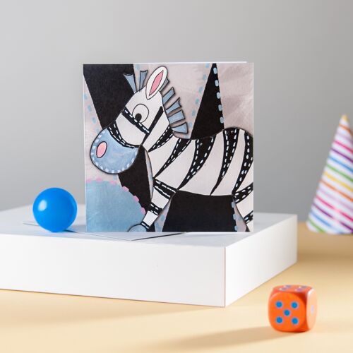 Zebra Greetings Card