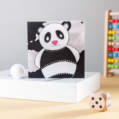 Tarjeta de saludos de Panda