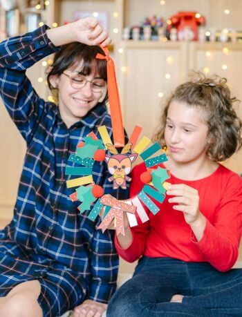 ★ Kit de loisirs créatifs pour enfants | Fabriquer sa couronne de Noël 10