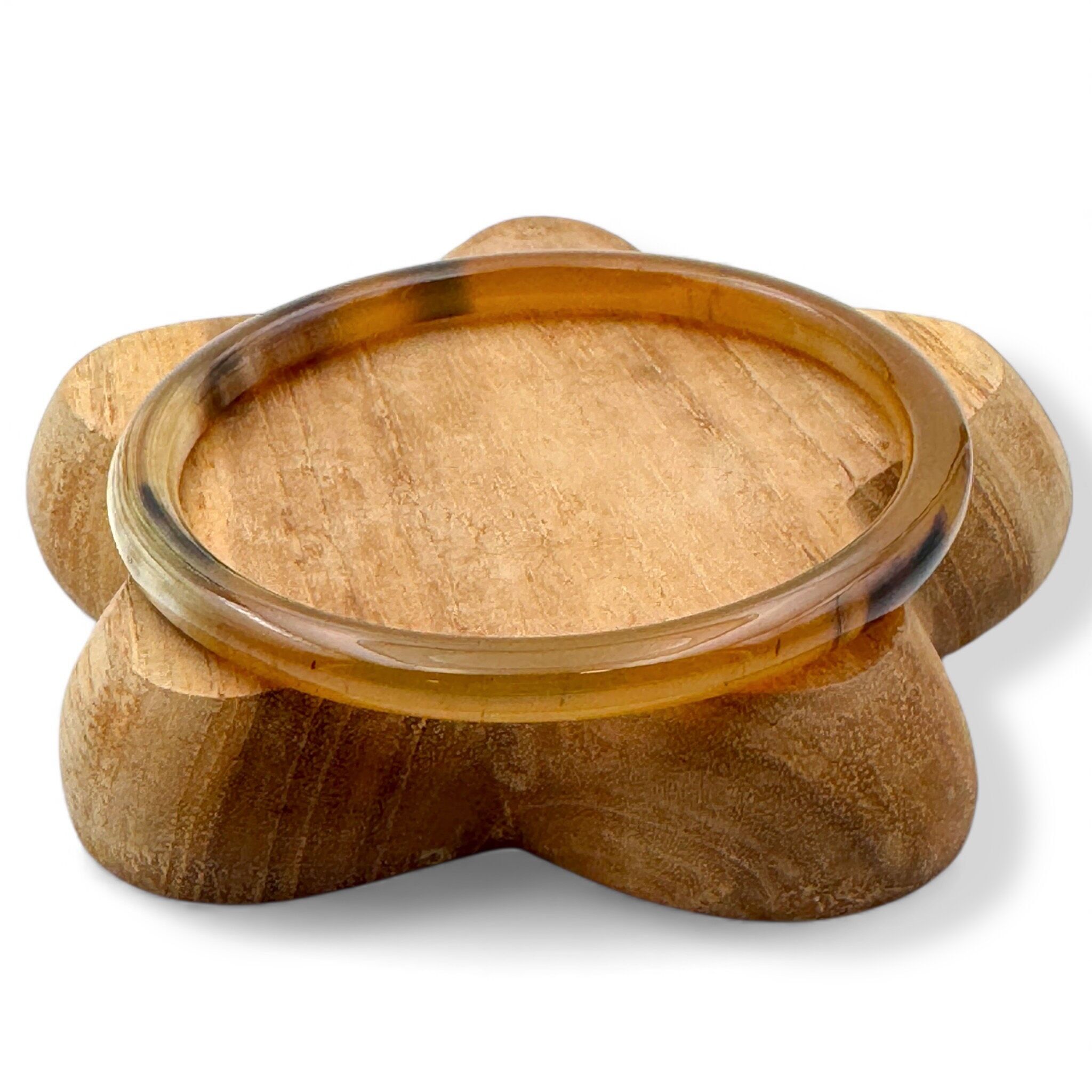 Bracciale in corno di bufalo naturale 6 mm C81