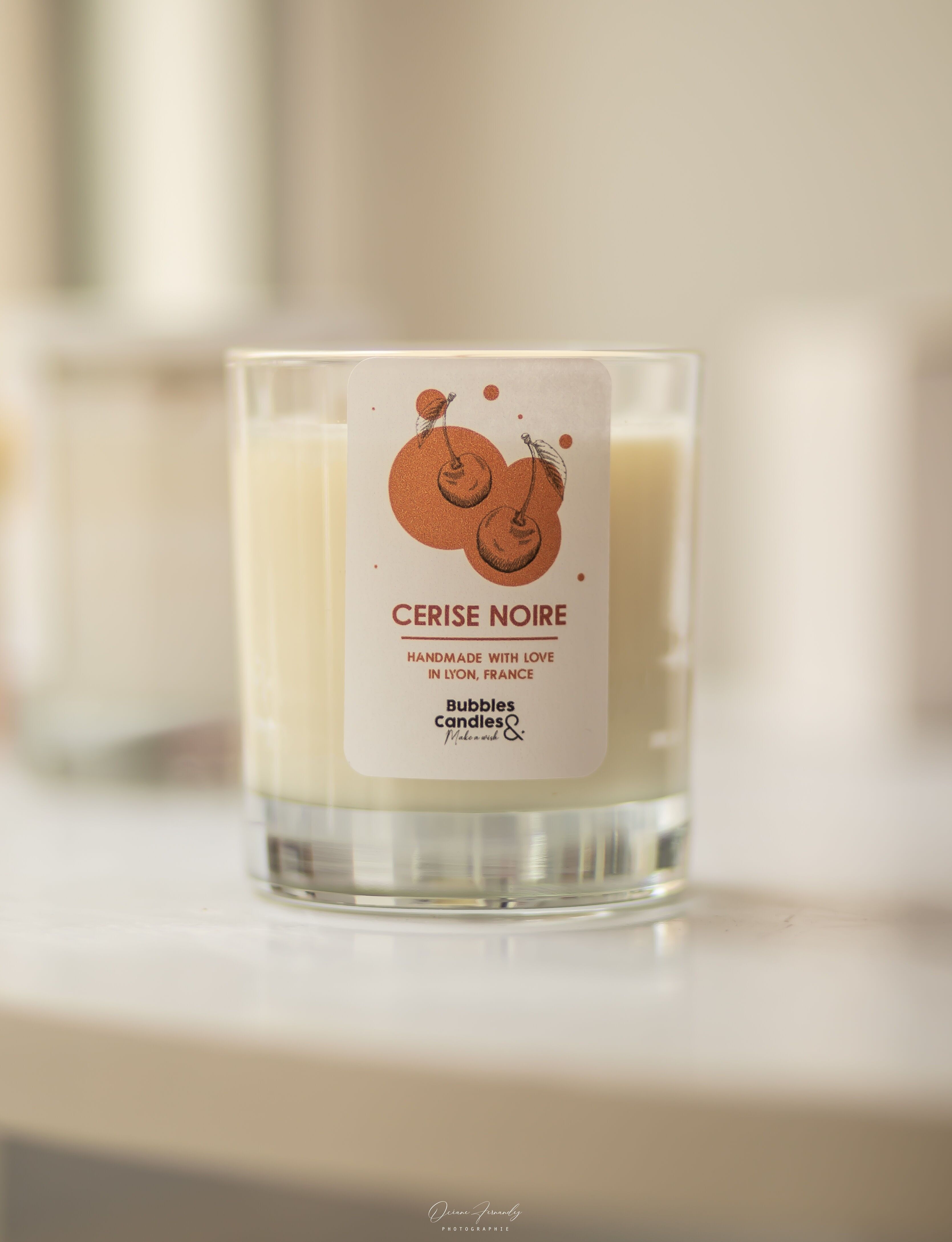Bougie cerise noire