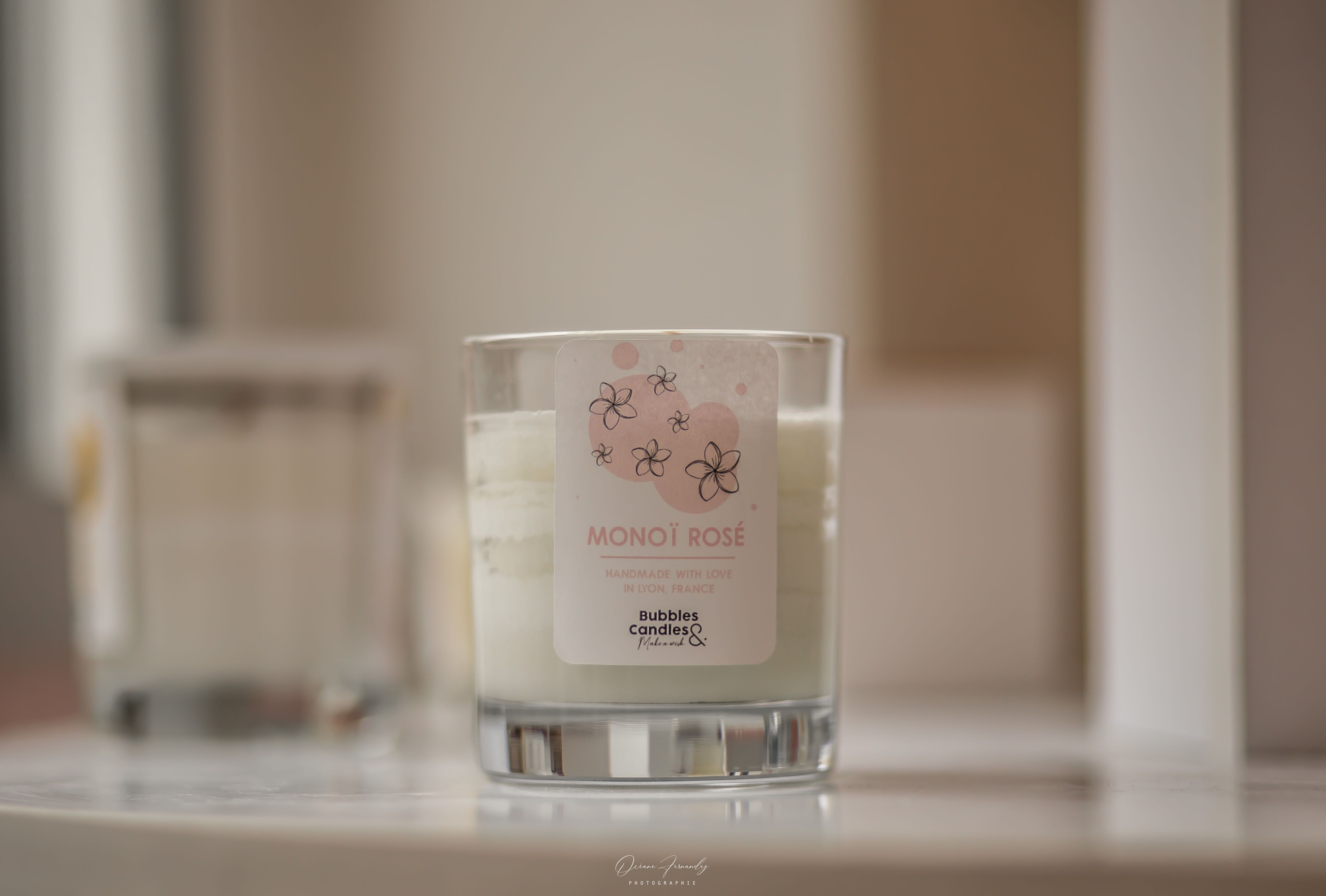Bougie Monoi rosé