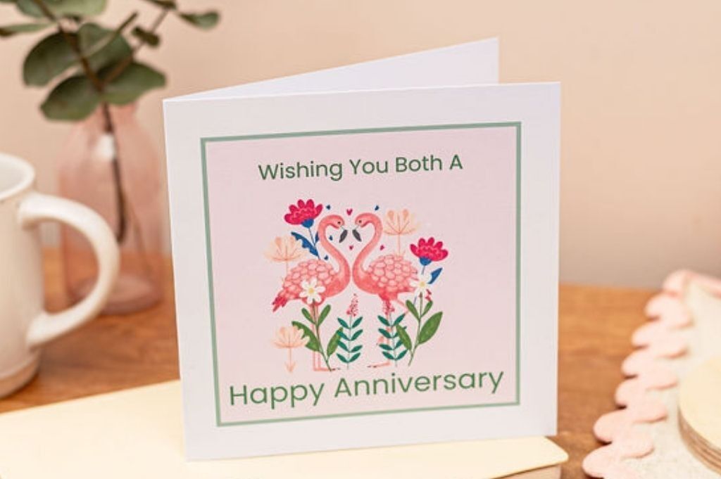 Anniversary Greeting Card - Wishing You A Happy Anniversary Card
