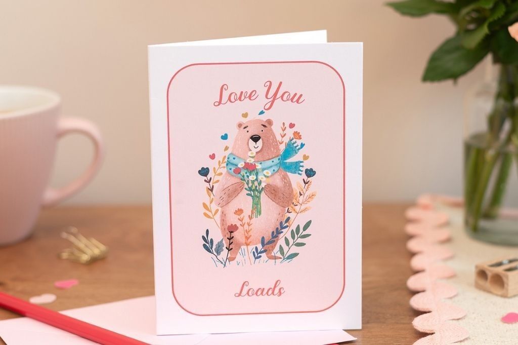 Carte de Saint-Valentin romantique, amicale et pleine d'amour