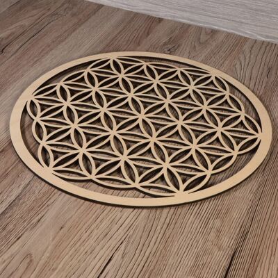 Flower Of Life Wooden Wall Decoration Panel, Home Décor, Wall Art