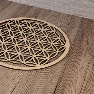 Flower Of Life Wooden Wall Decoration Panel, Home Décor, Wall Art