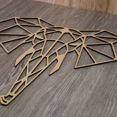 Geometric Elephant Wood Wall Decoration, Home Décor, Wall Art