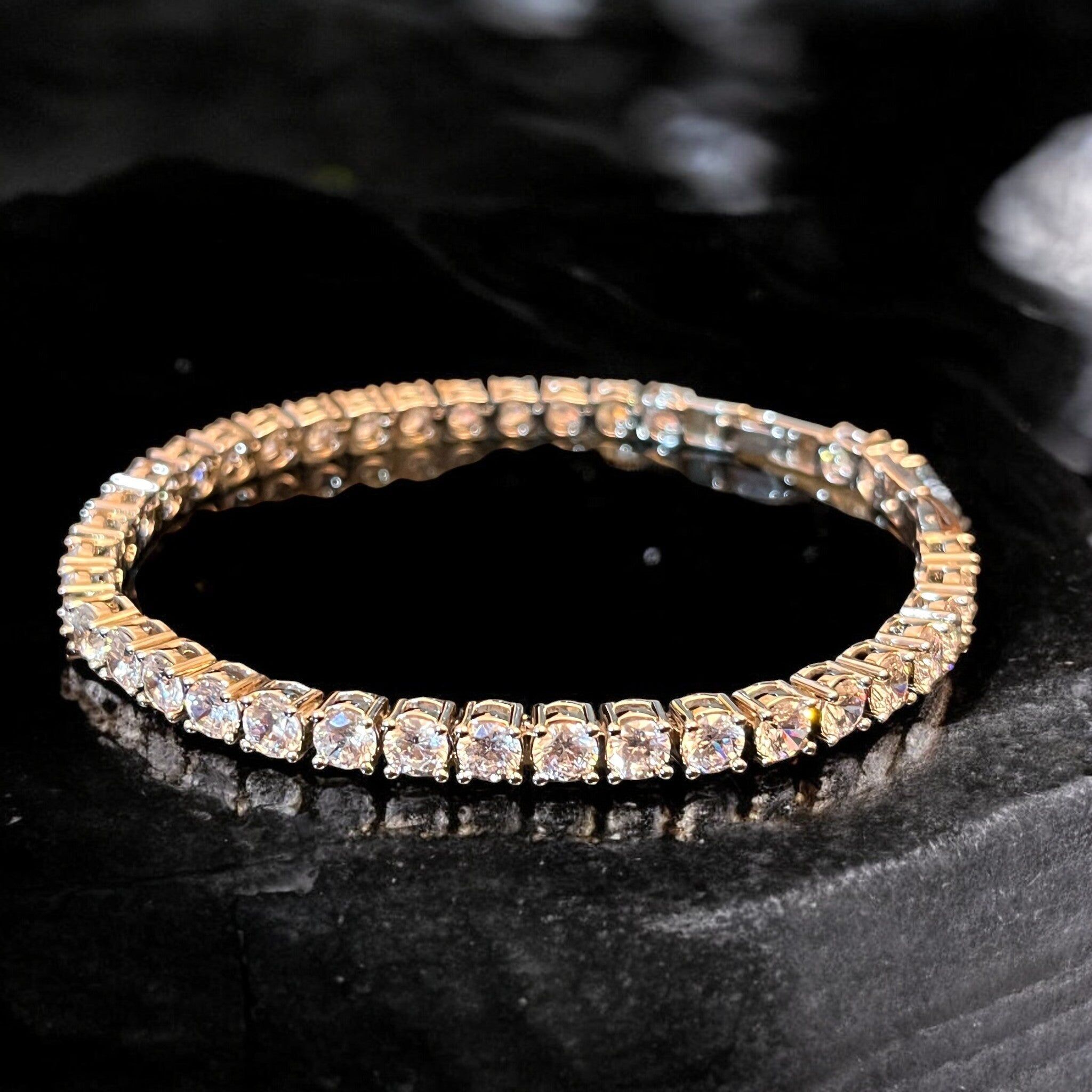 Bracciale "LUZ" con strass di cristallo ceco bianco