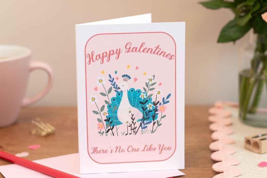 Carte d'amitié romantique pour la Saint-Valentin entre filles