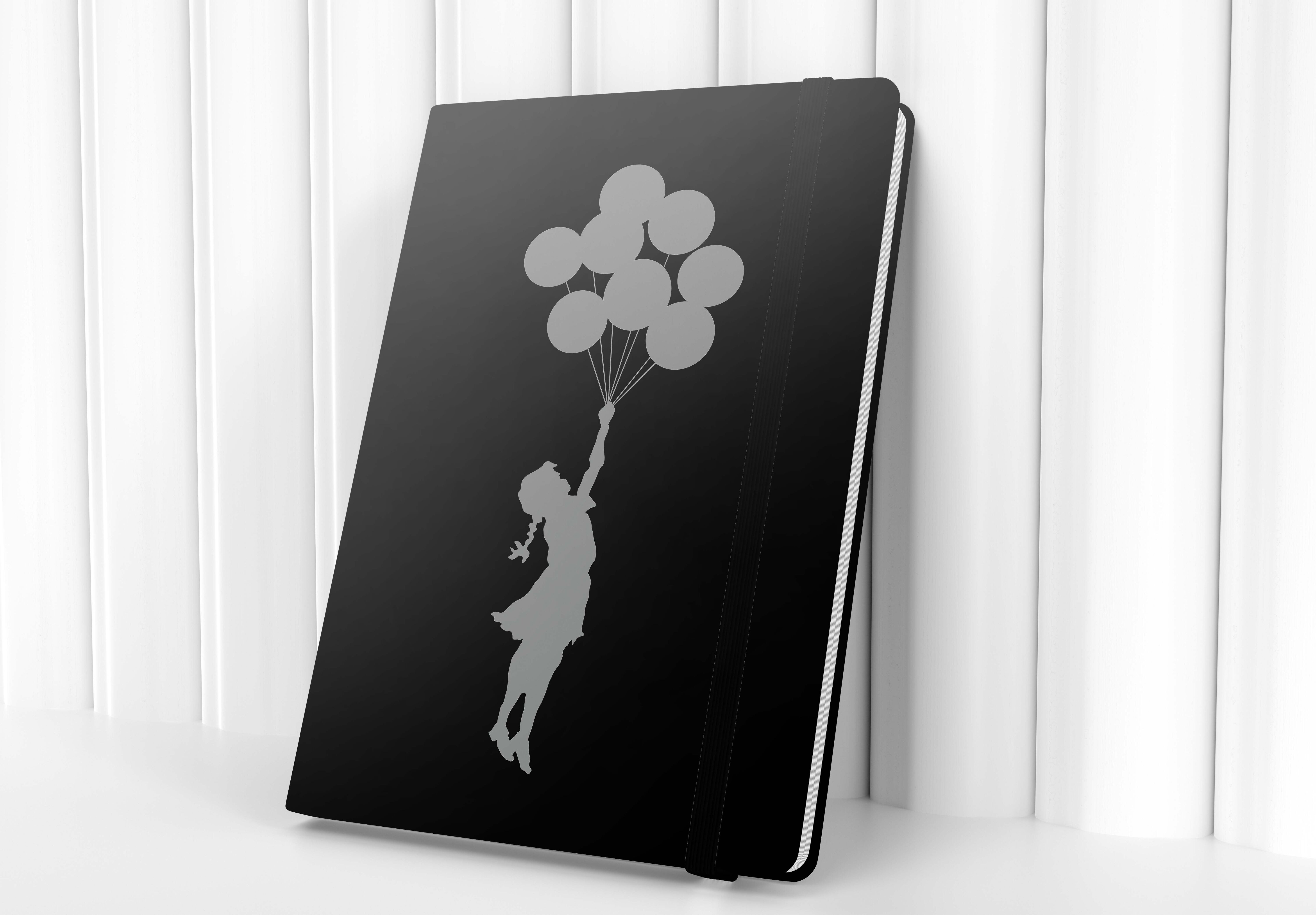 Quaderno A5/A6 von Banksy – Ragazza con palloncini volanti