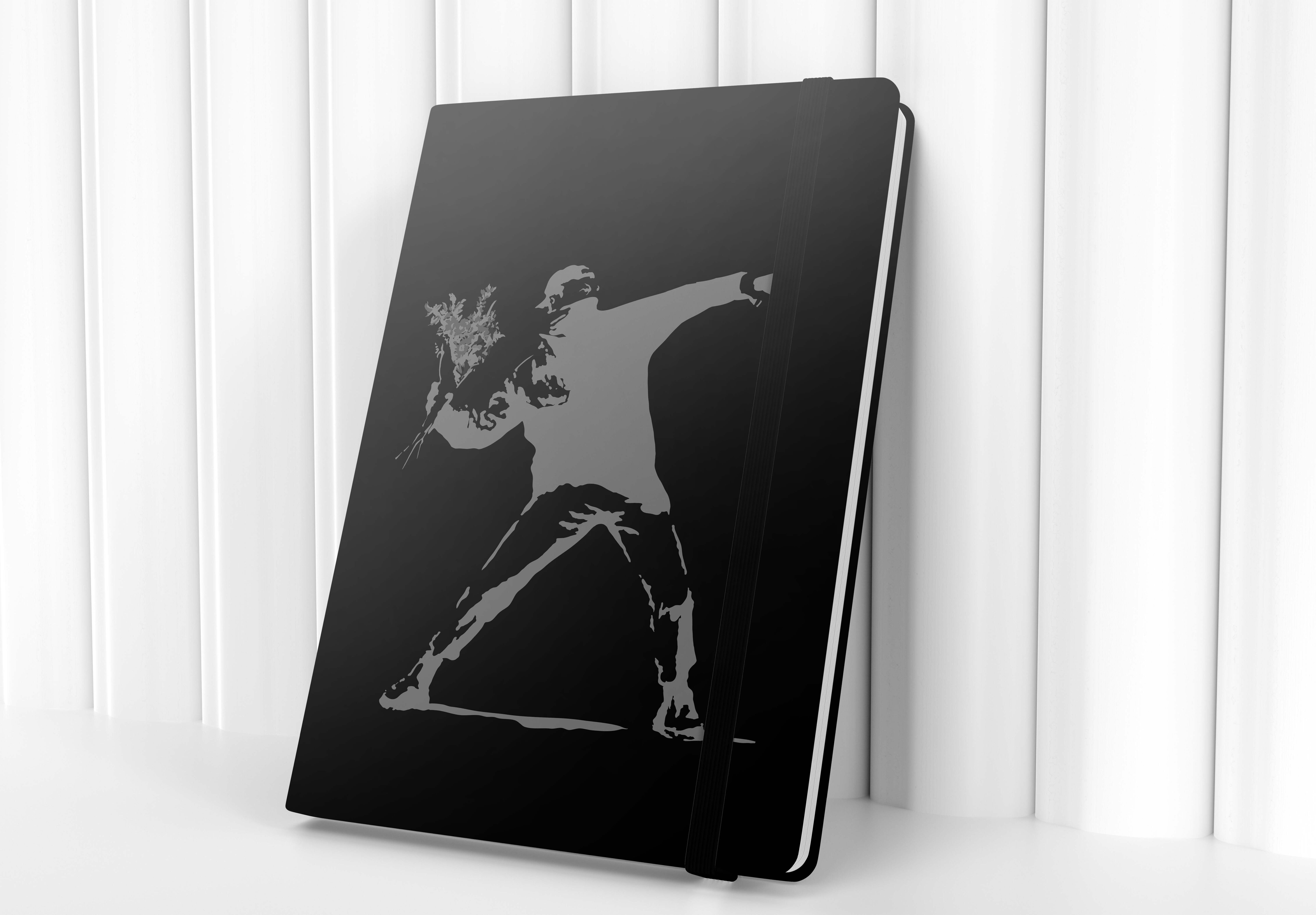 Quaderno A5/A6 di Banksy - Il lanciatore di fiori