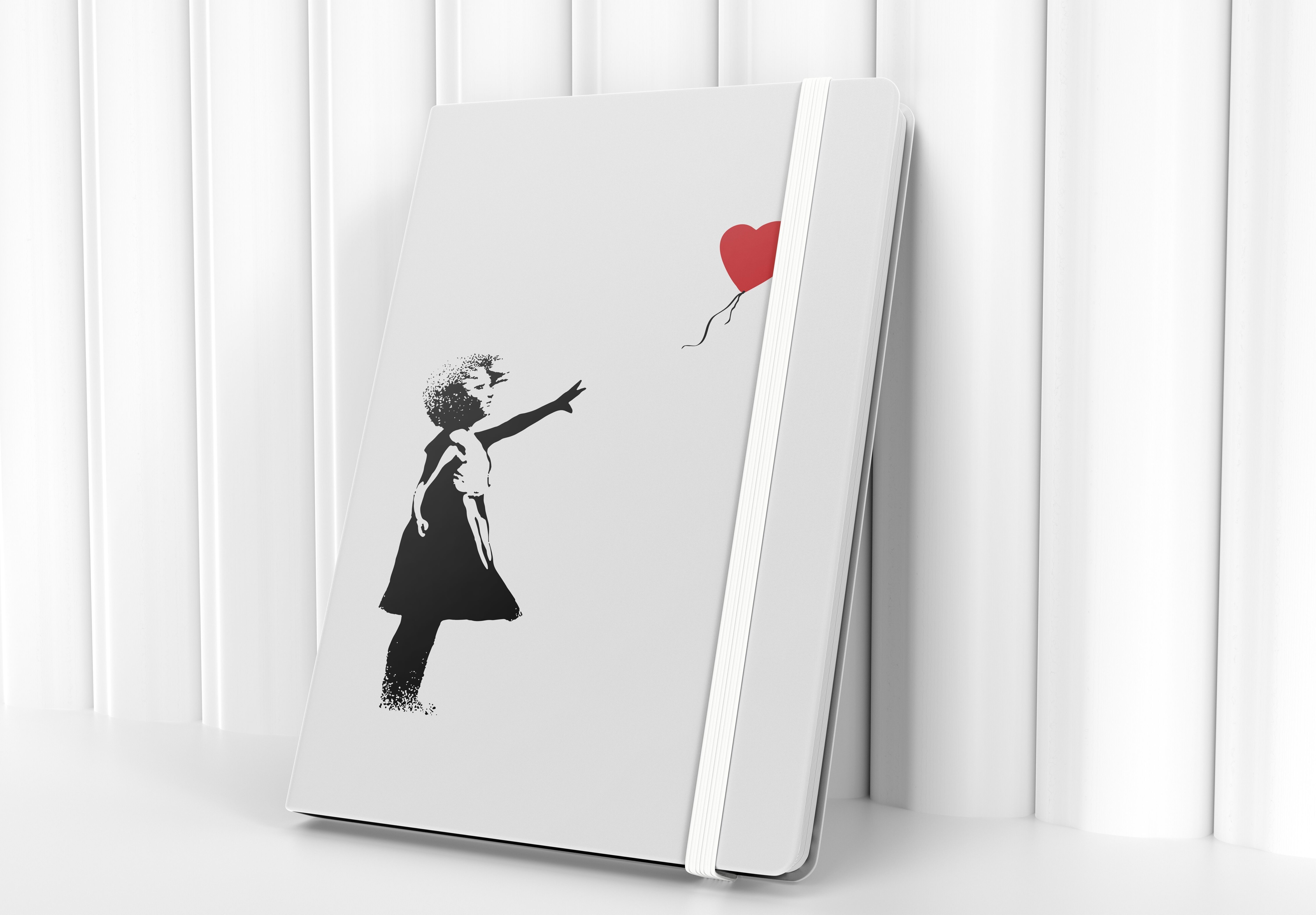 Quaderno A5/A6 di Banksy - Ragazza con palloncino rosso