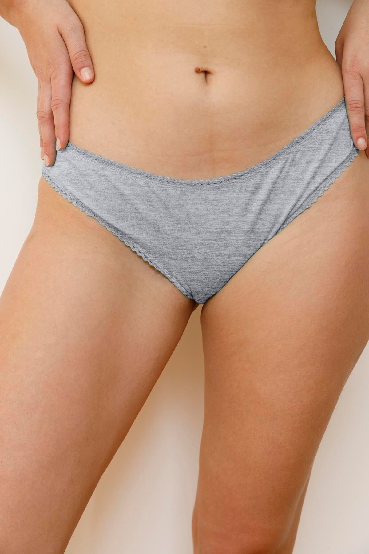 Culotte Coton BIO - Gris Chiné