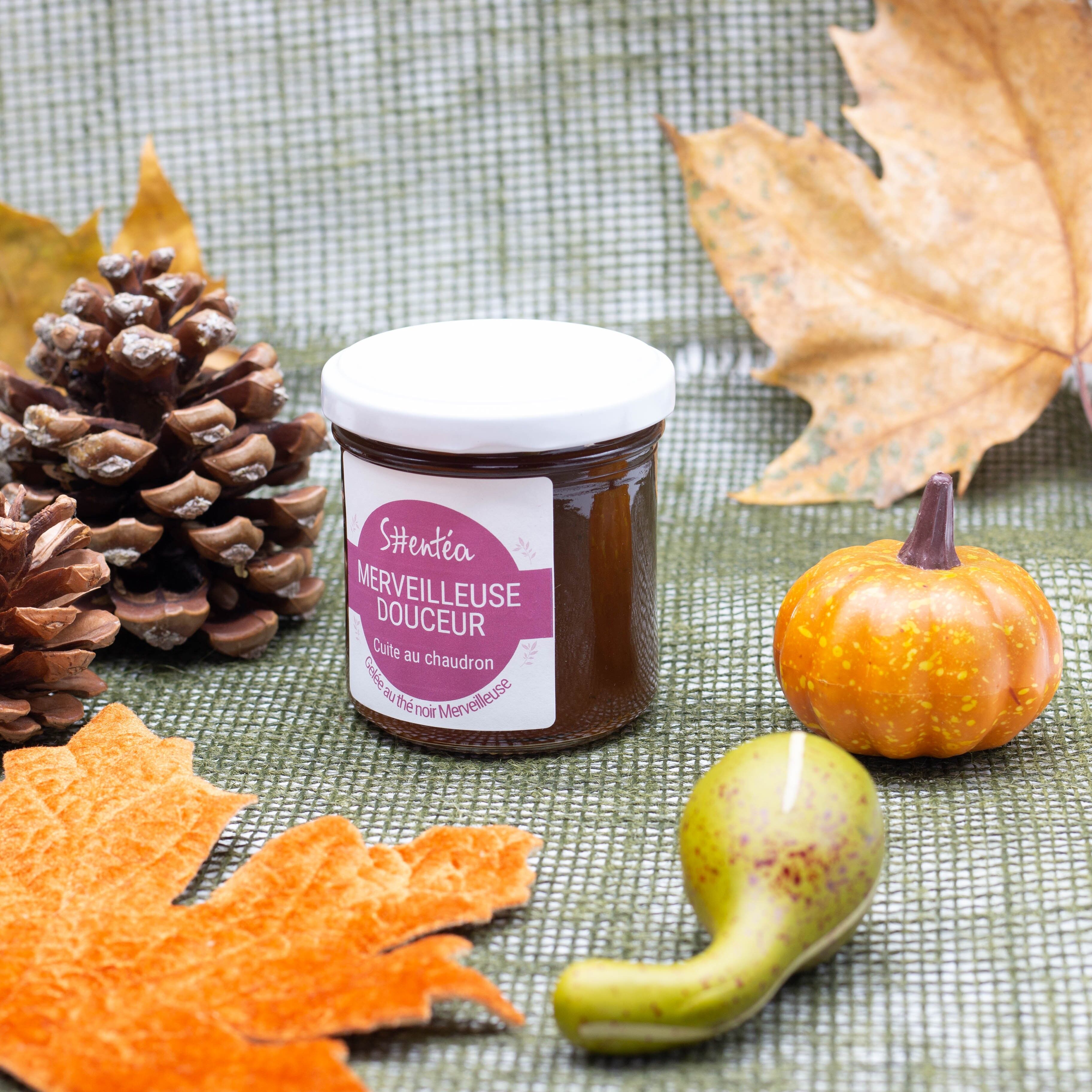 Gelatina di frutta - Gelatina di tè nero con ribes rossi e mango - MERAVIGLIOSA DOLCEZZA - 170 g