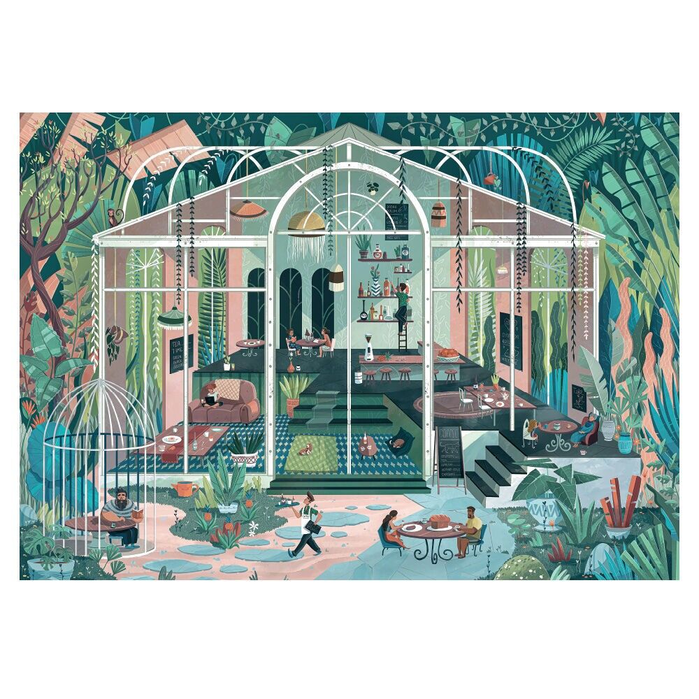 Dschungelcafé-Puzzle, 1000 und 1500 Teile