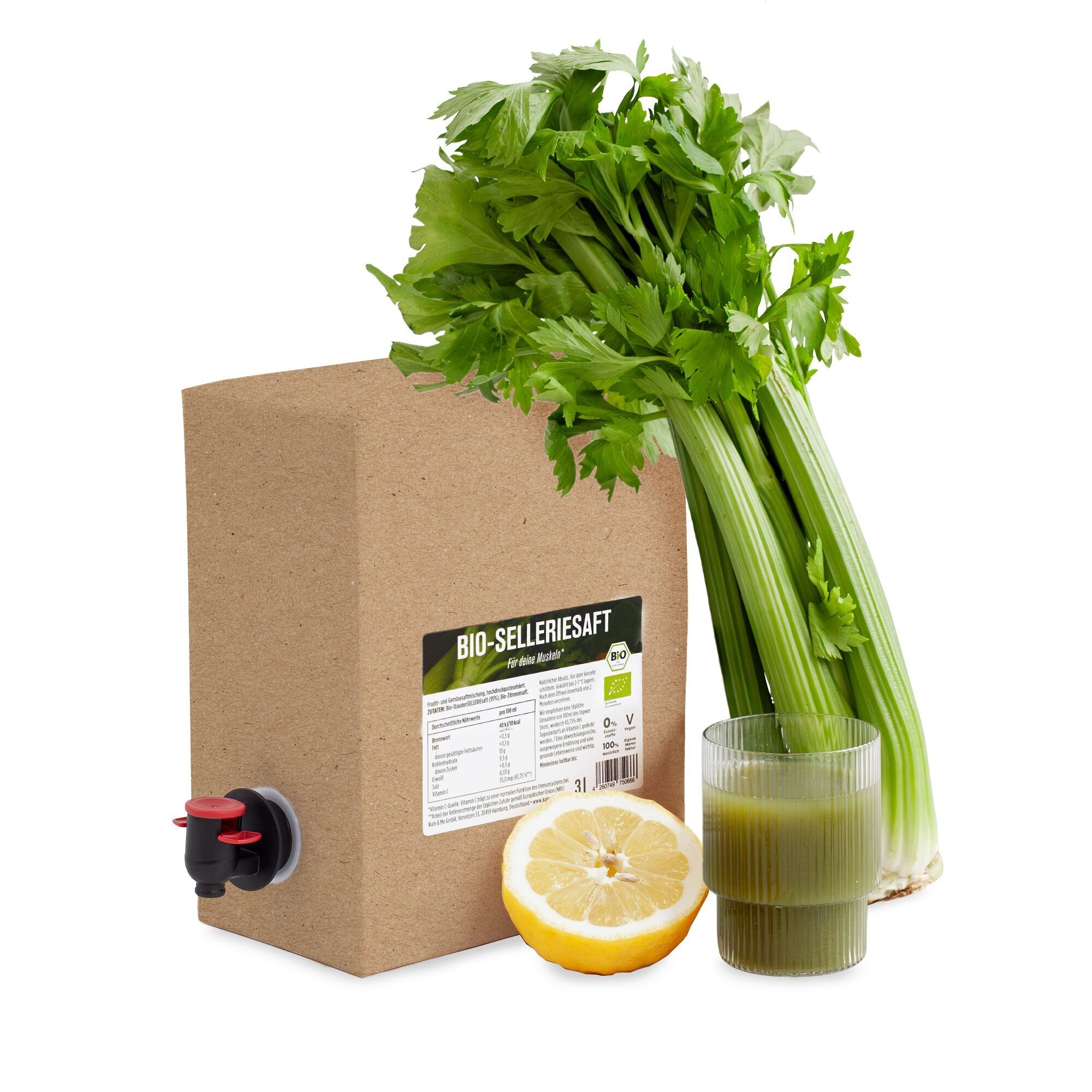 ORGANIC Celery Juice Bag-in-Box 3L