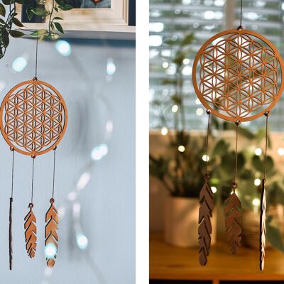 Wooden Dreamcatcher Flower Of Life, Dream Catcher Decor, Baby Nursery, Home Décor