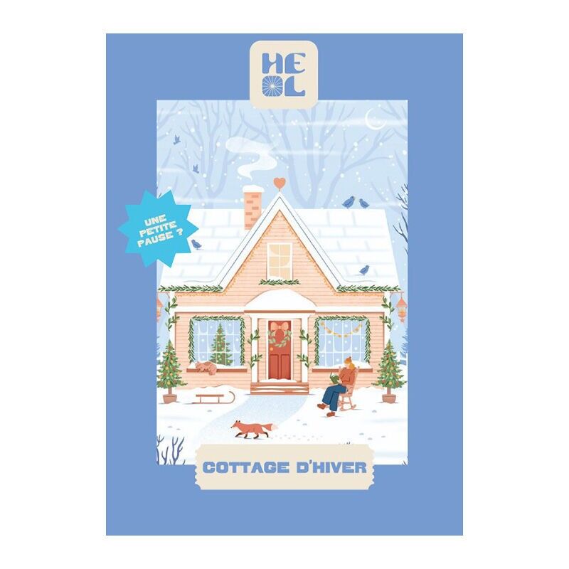 Mini-Winterhaus-Puzzle – Heol – 99 Teile