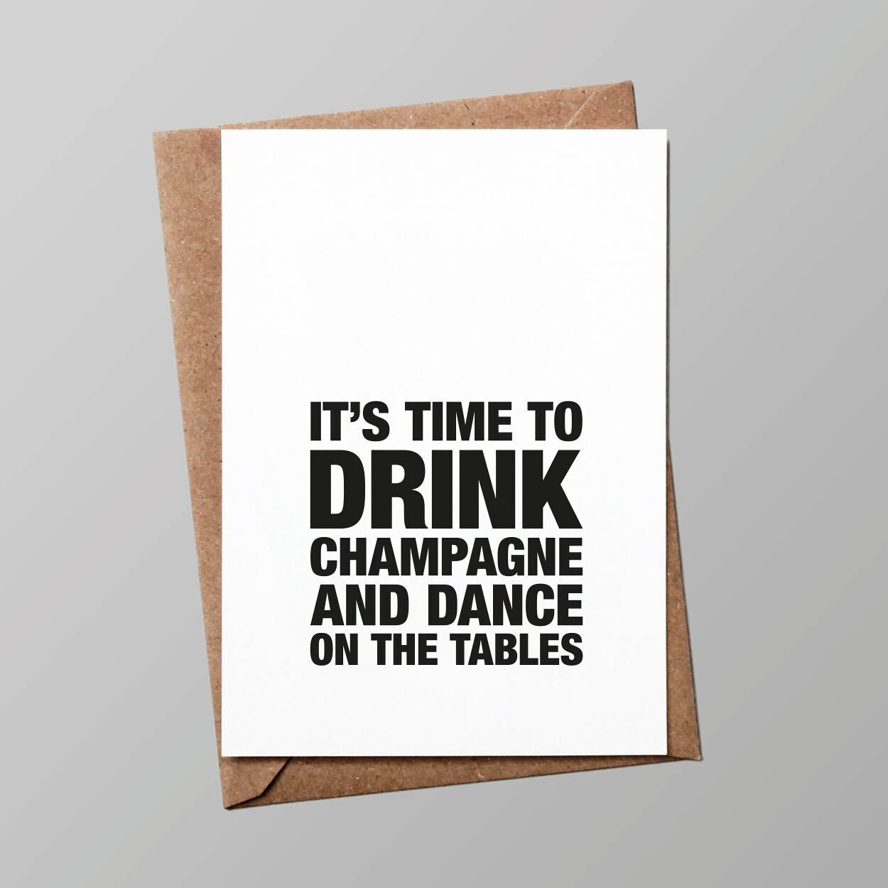 Biglietto “Happy hour”: È ora dello champagne (con busta)